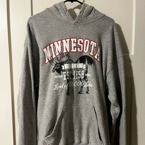 Minnesota Moose Grey Hoodie #Minnesota #Moose #Vintage